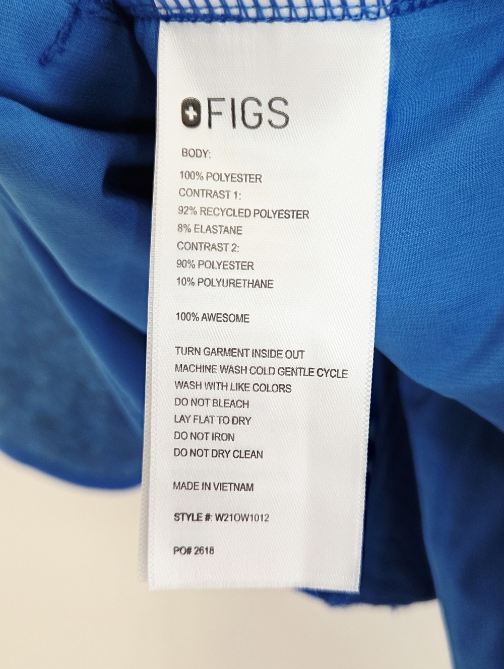 Figs On-Shift Fleece Jacet Blue XL Blue - Picture 6 of 6